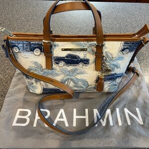 Brahmin Mini Asher Blue Copa Cabana